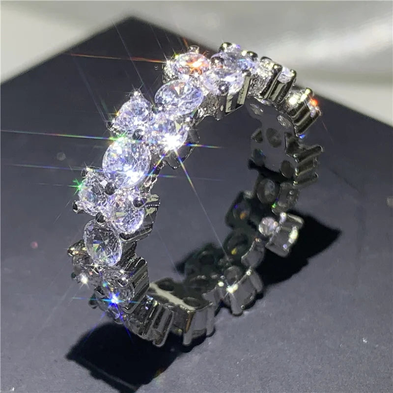 925 Sterling Silver Diamond Ring 💍✨