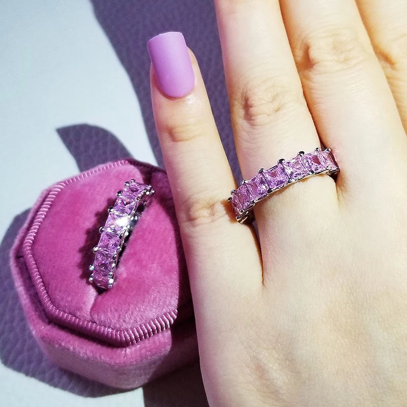 Pink Chunky Rings