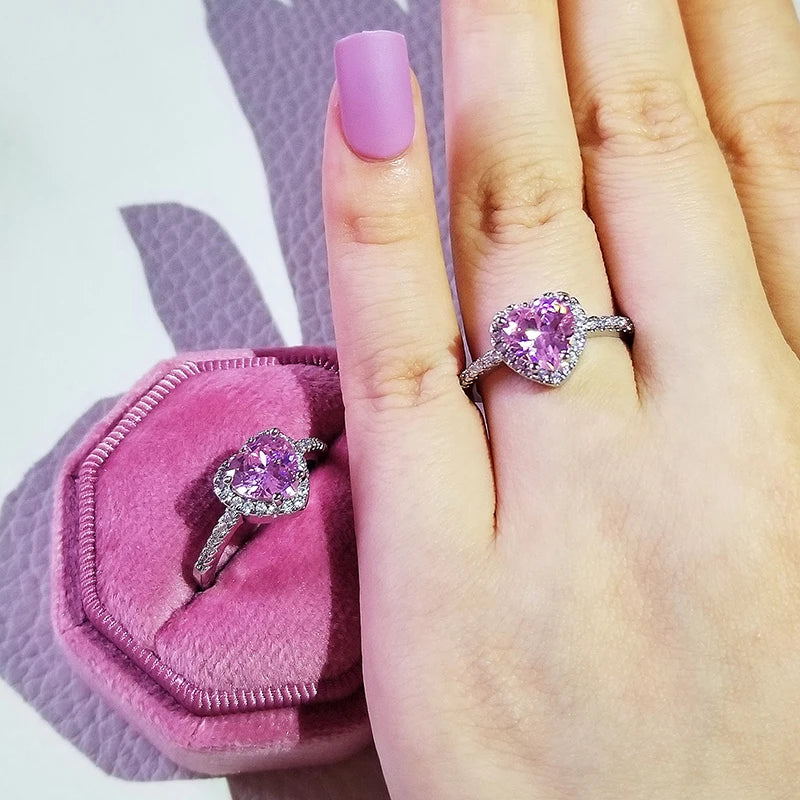 Pink Chunky Rings