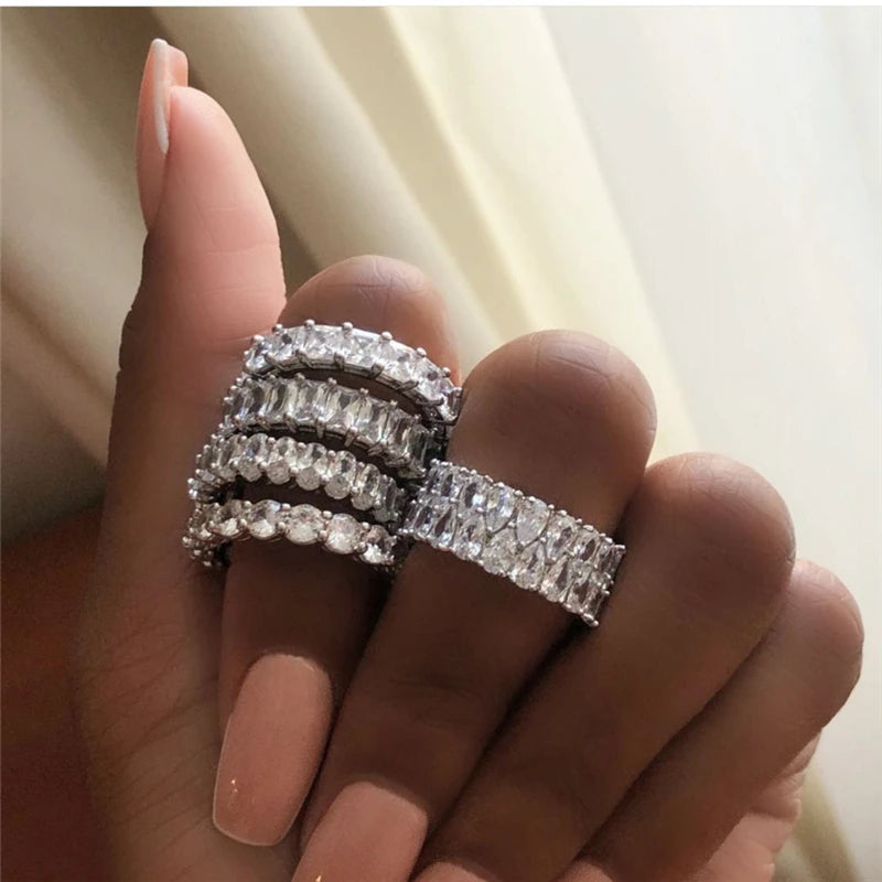 925 Sterling Silver Diamond Ring 💍✨
