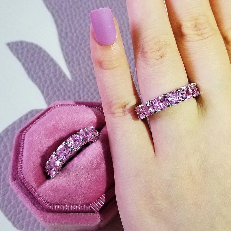Pink Chunky Rings