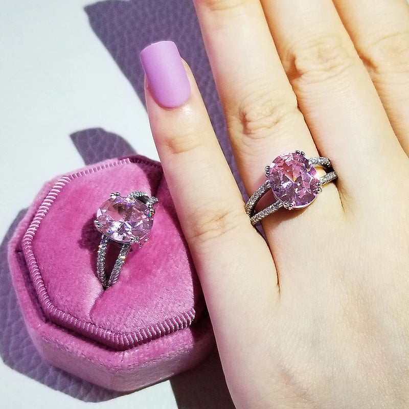 Pink Chunky Rings