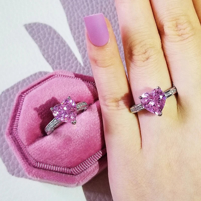 Pink Chunky Rings