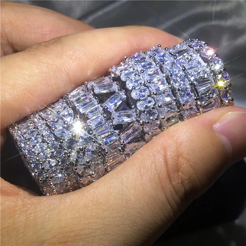 925 Sterling Silver Diamond Ring 💍✨