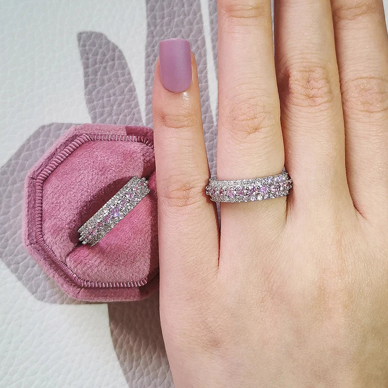 Pink Chunky Rings