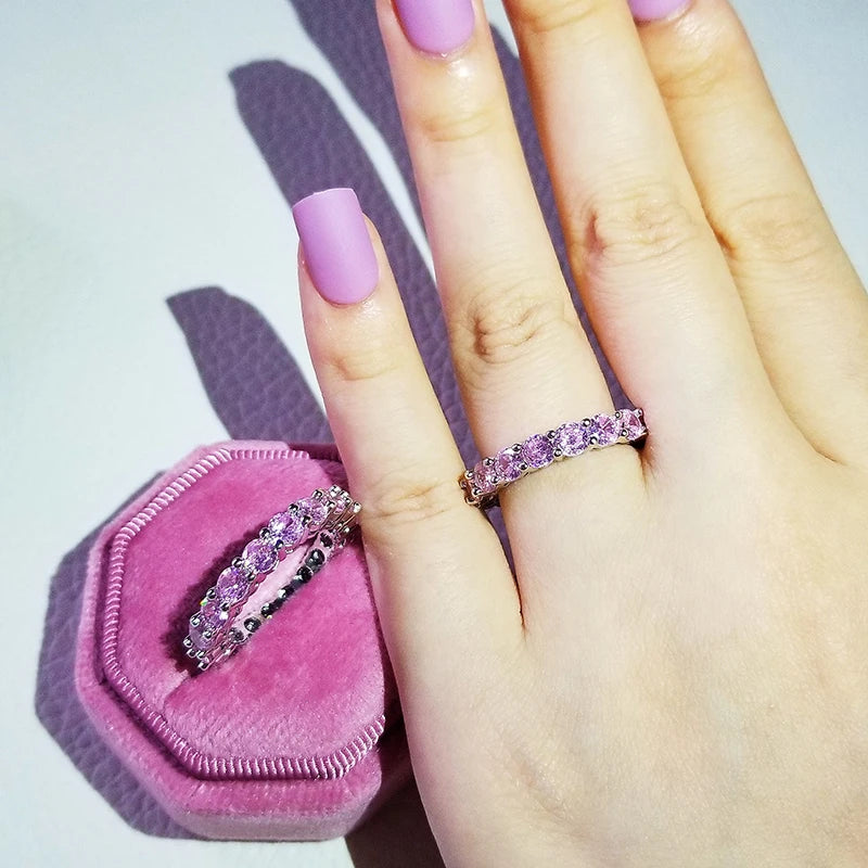 Pink Chunky Rings