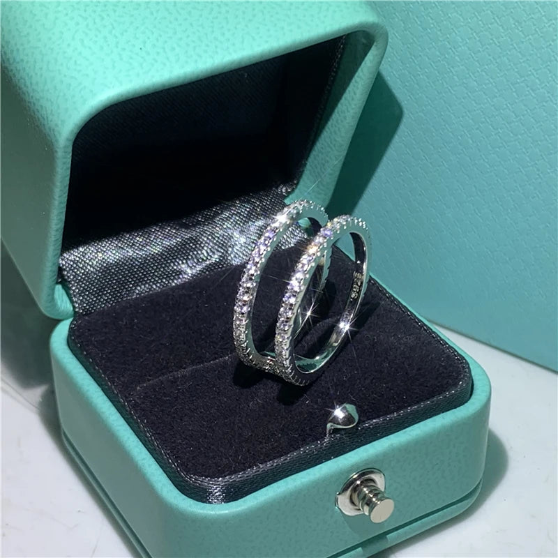 925 Sterling Silver Diamond Ring 💍✨