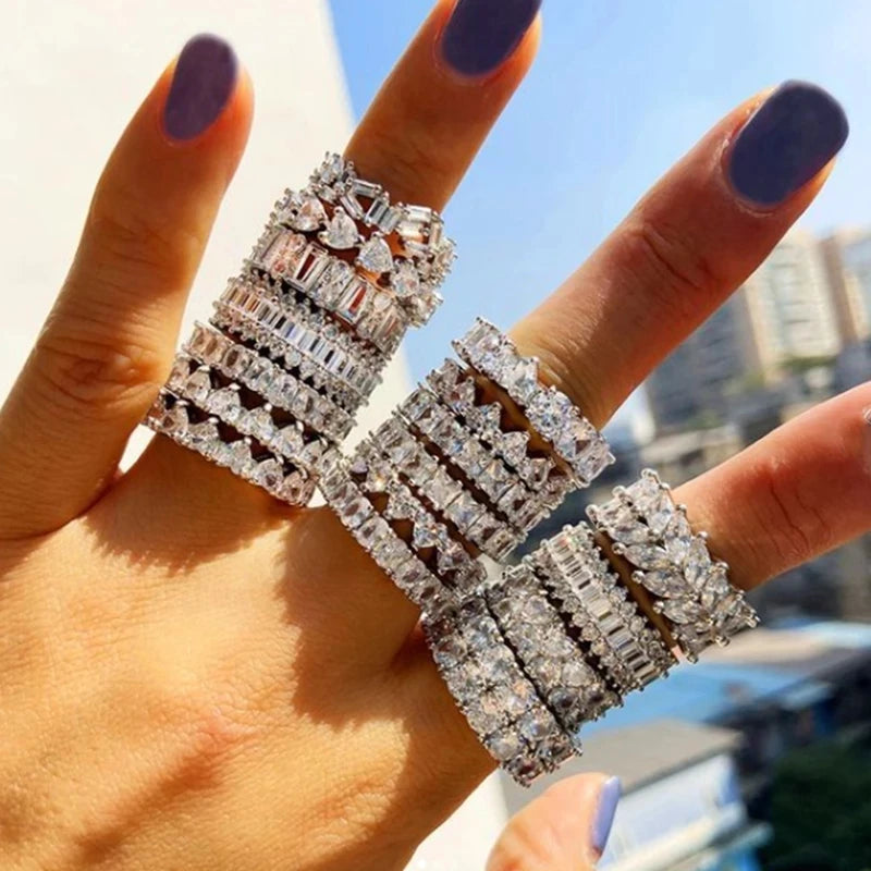 925 Sterling Silver Diamond Ring 💍✨