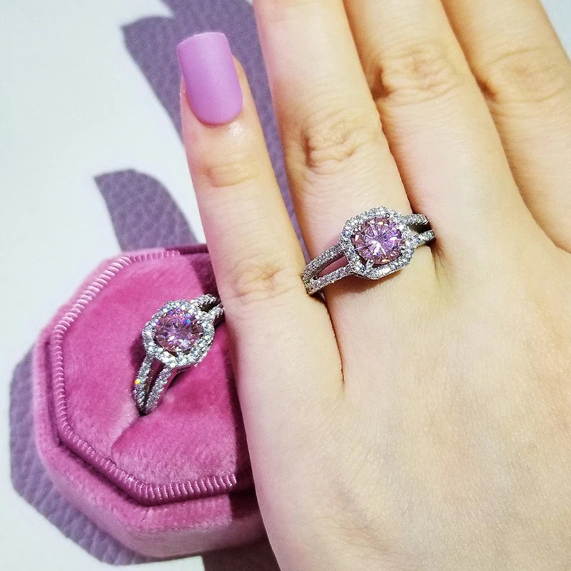 Pink Chunky Rings