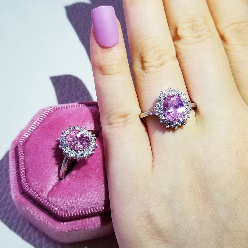 Pink Chunky Rings