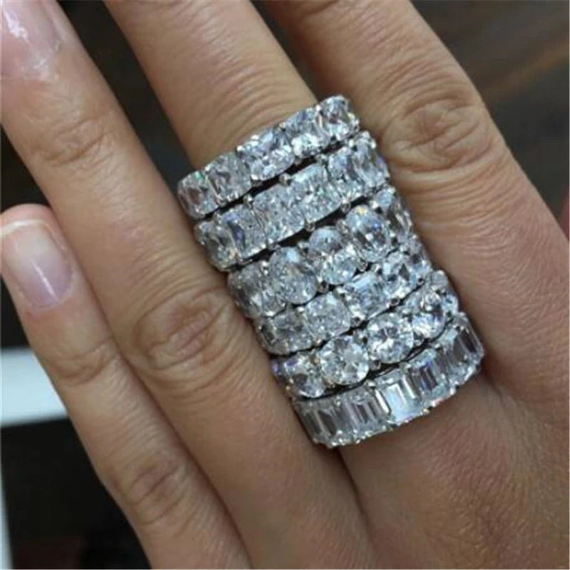 925 Sterling Silver Diamond Ring 💍✨