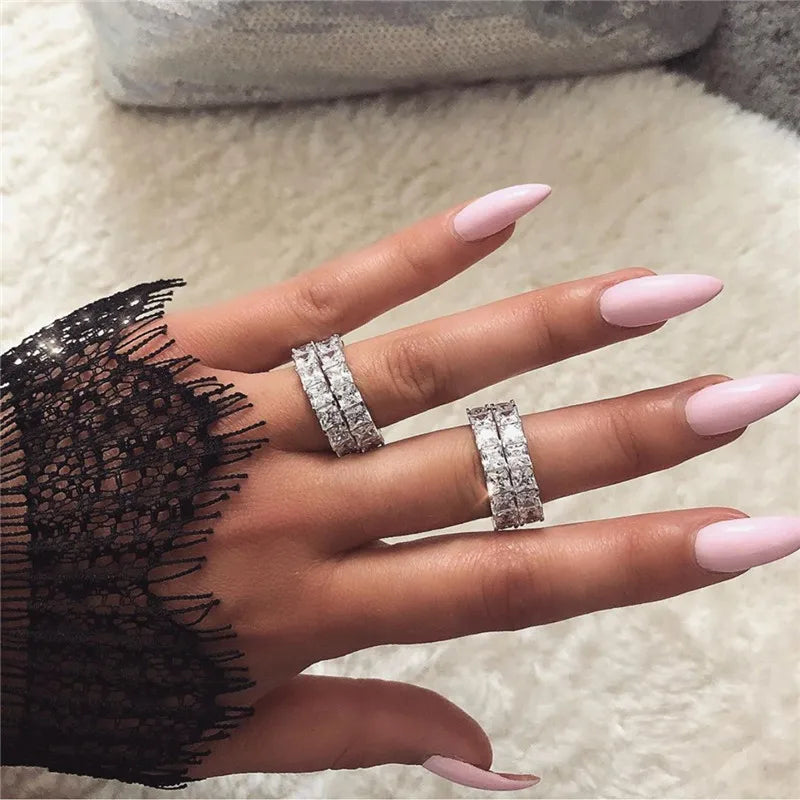 925 Sterling Silver Diamond Ring 💍✨