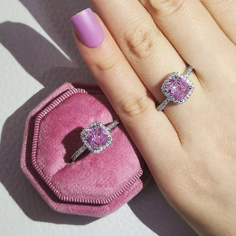 Pink Chunky Rings