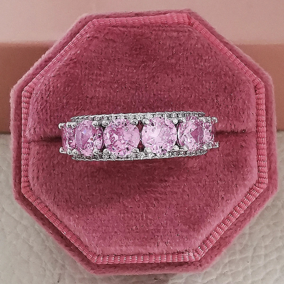 Pink Chunky Rings