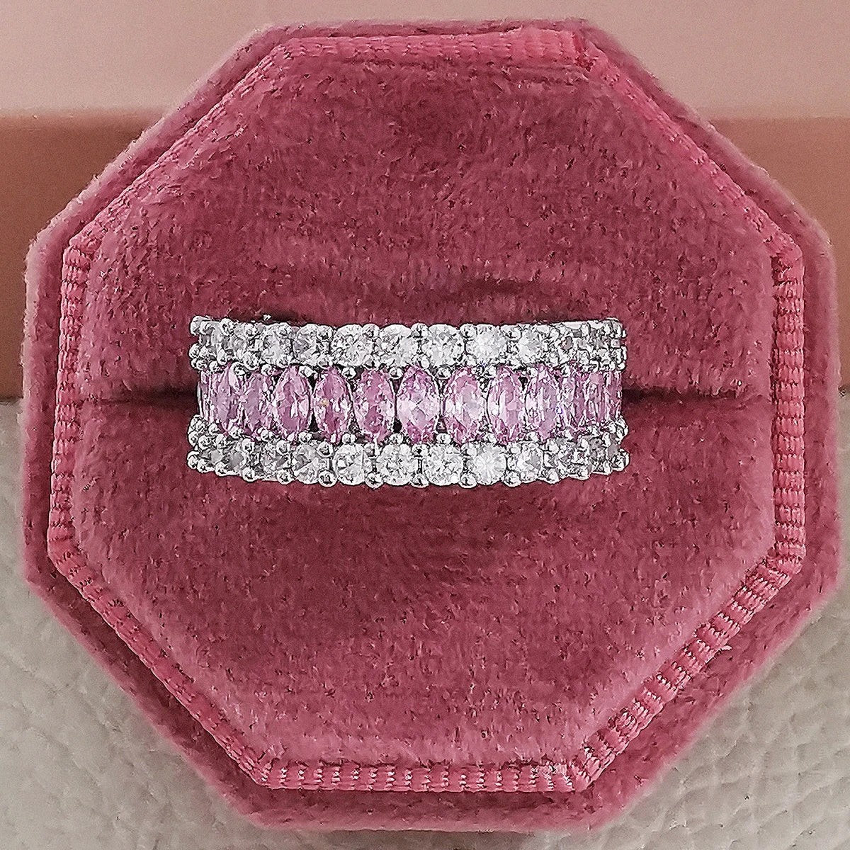 Pink Chunky Rings