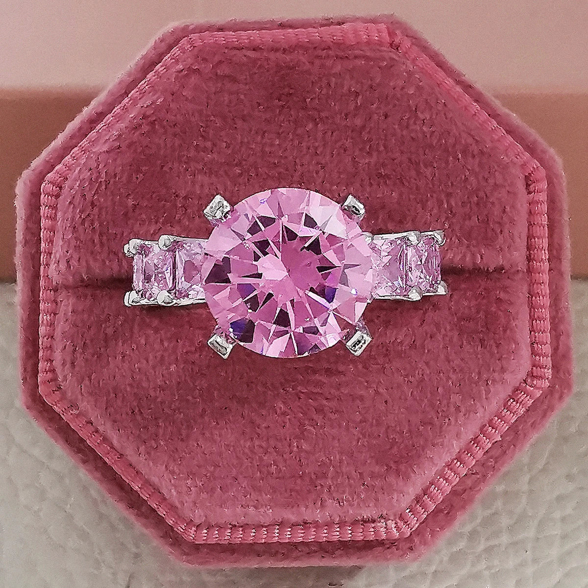 Pink Chunky Rings