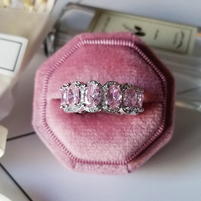 Pink Chunky Rings