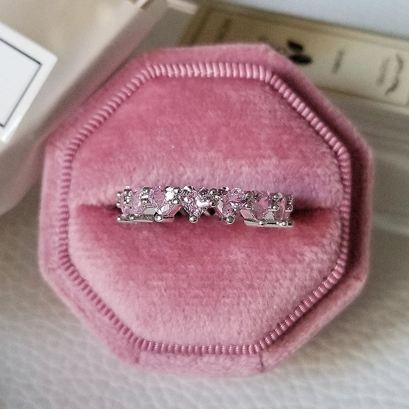 Pink Chunky Rings