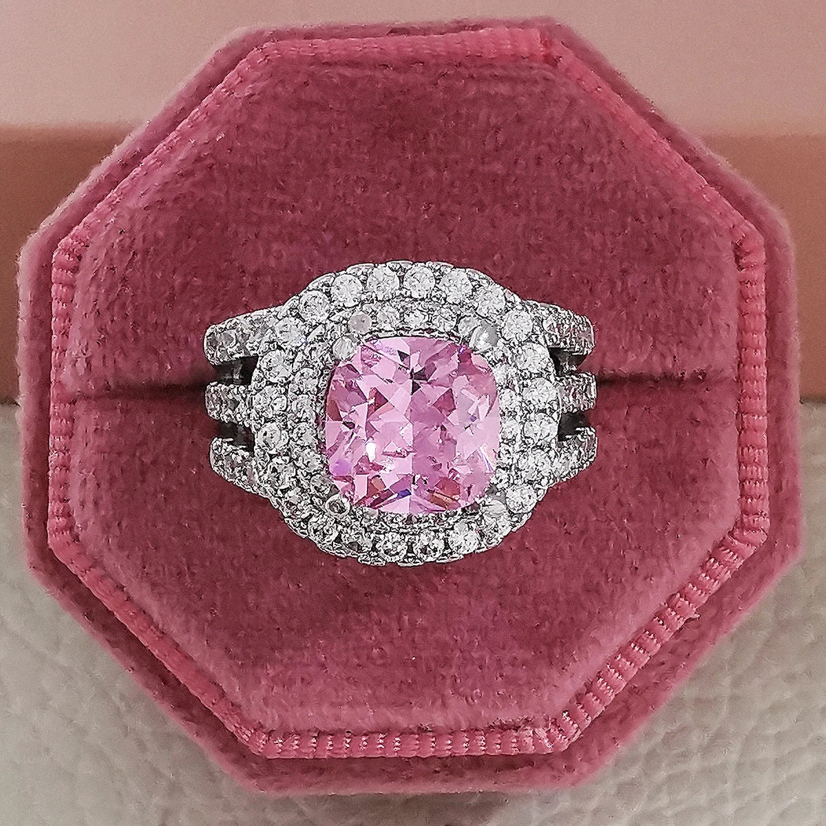 Pink Chunky Rings