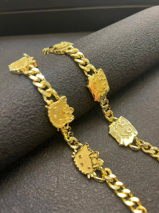 Nugget Gold Plated Bracelet