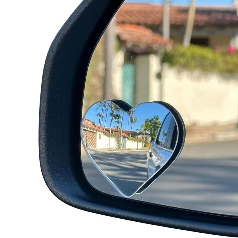 New Adjustable Heart Shaped Blind Spot Mirror