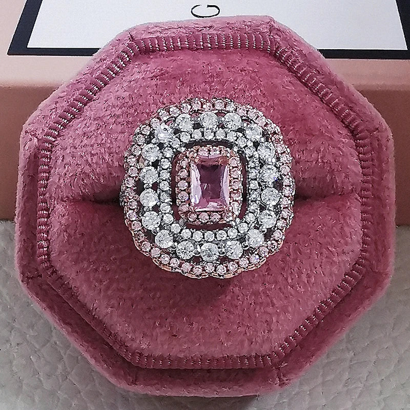 Pink Chunky Rings