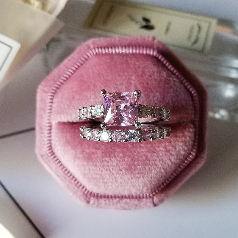 Pink Chunky Rings