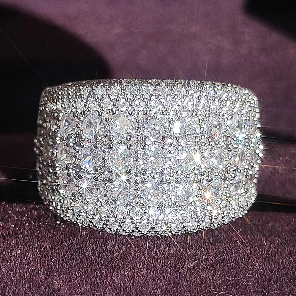 925 Sterling Silver Diamond Ring 💍✨