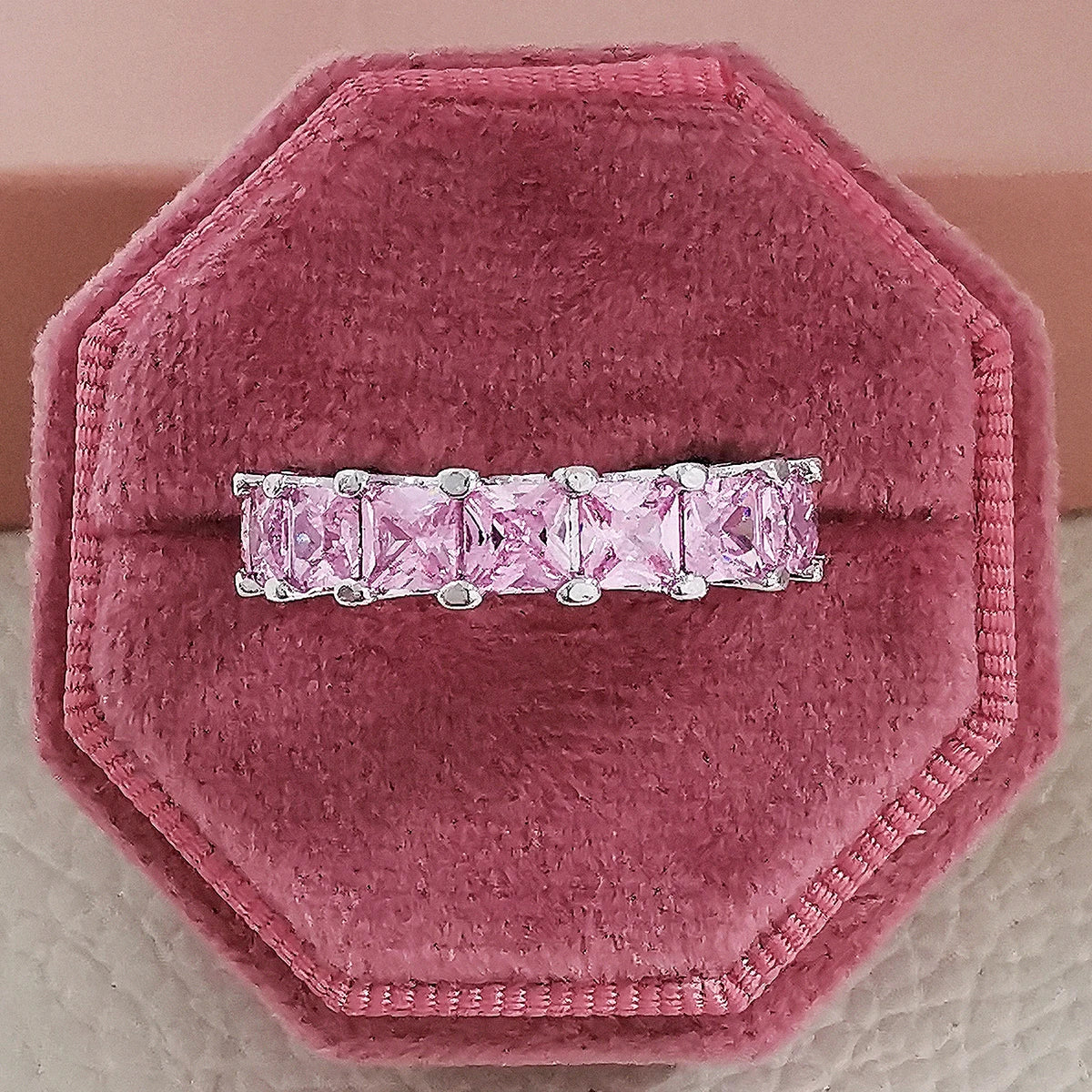 Pink Chunky Rings