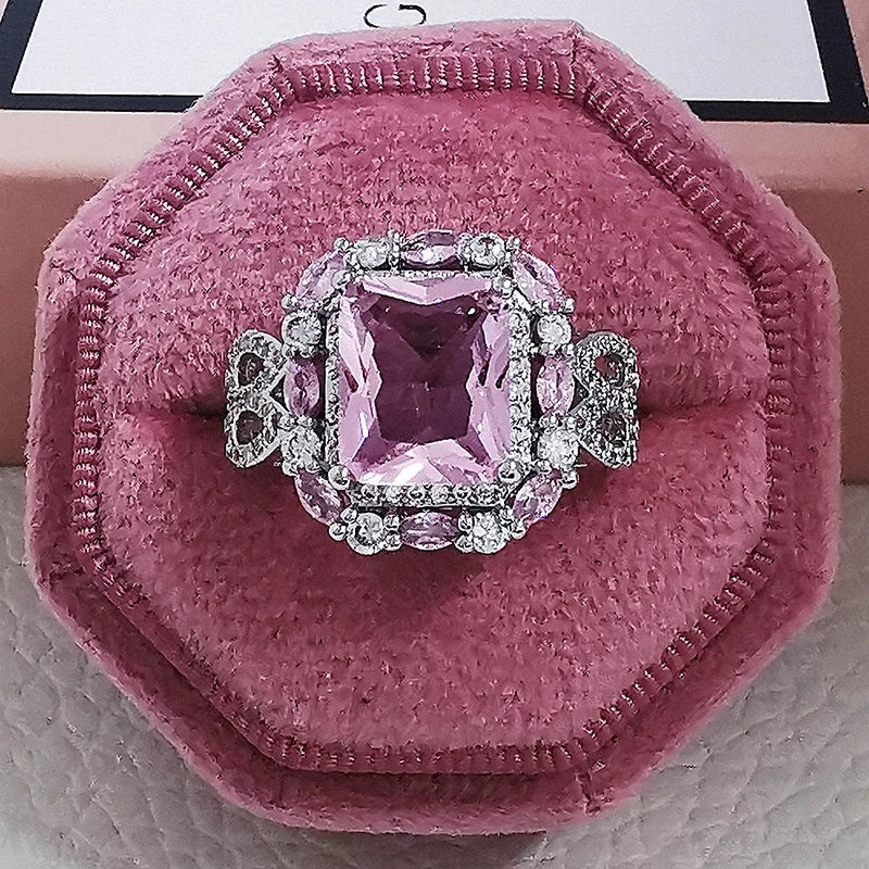 Pink Chunky Rings