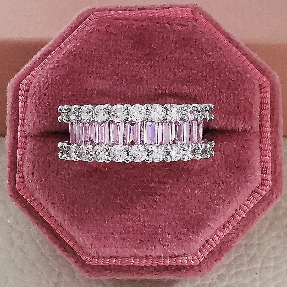 Pink Chunky Rings