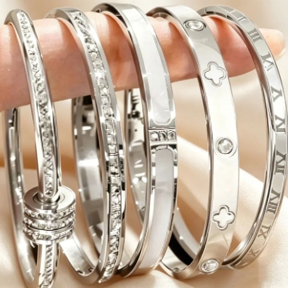 5pcs/set Elegant Luxury Bangle Bracelets