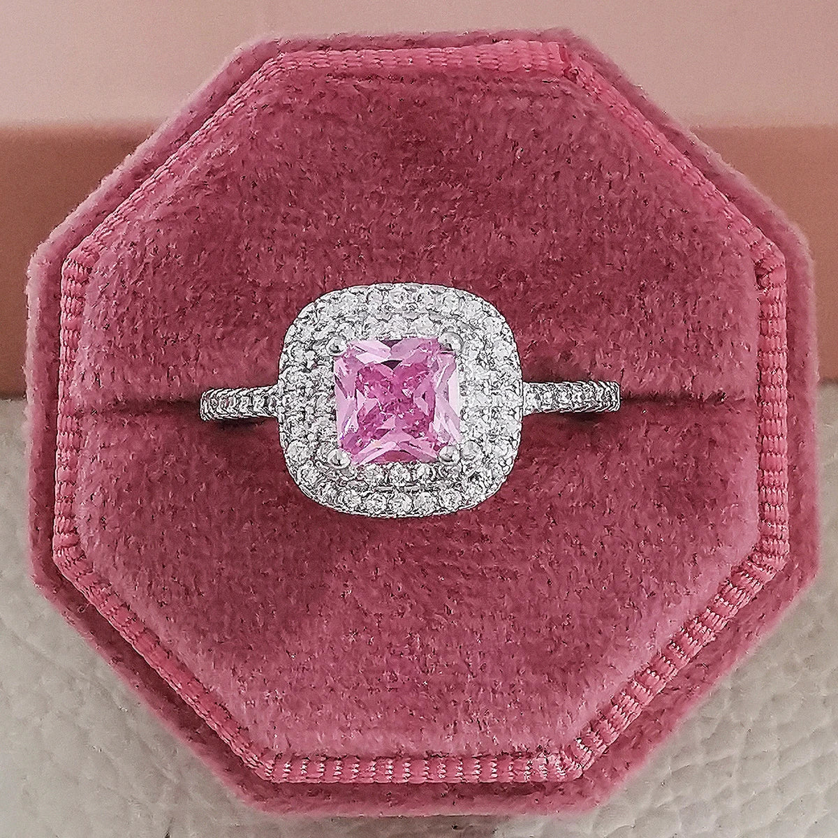 Pink Chunky Rings