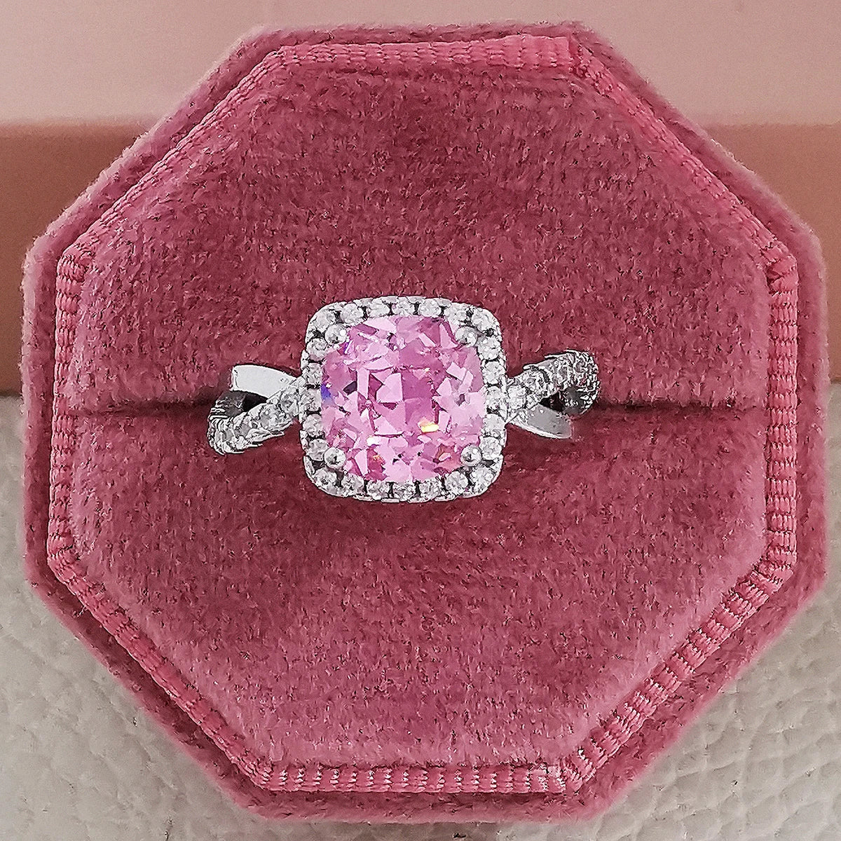 Pink Chunky Rings