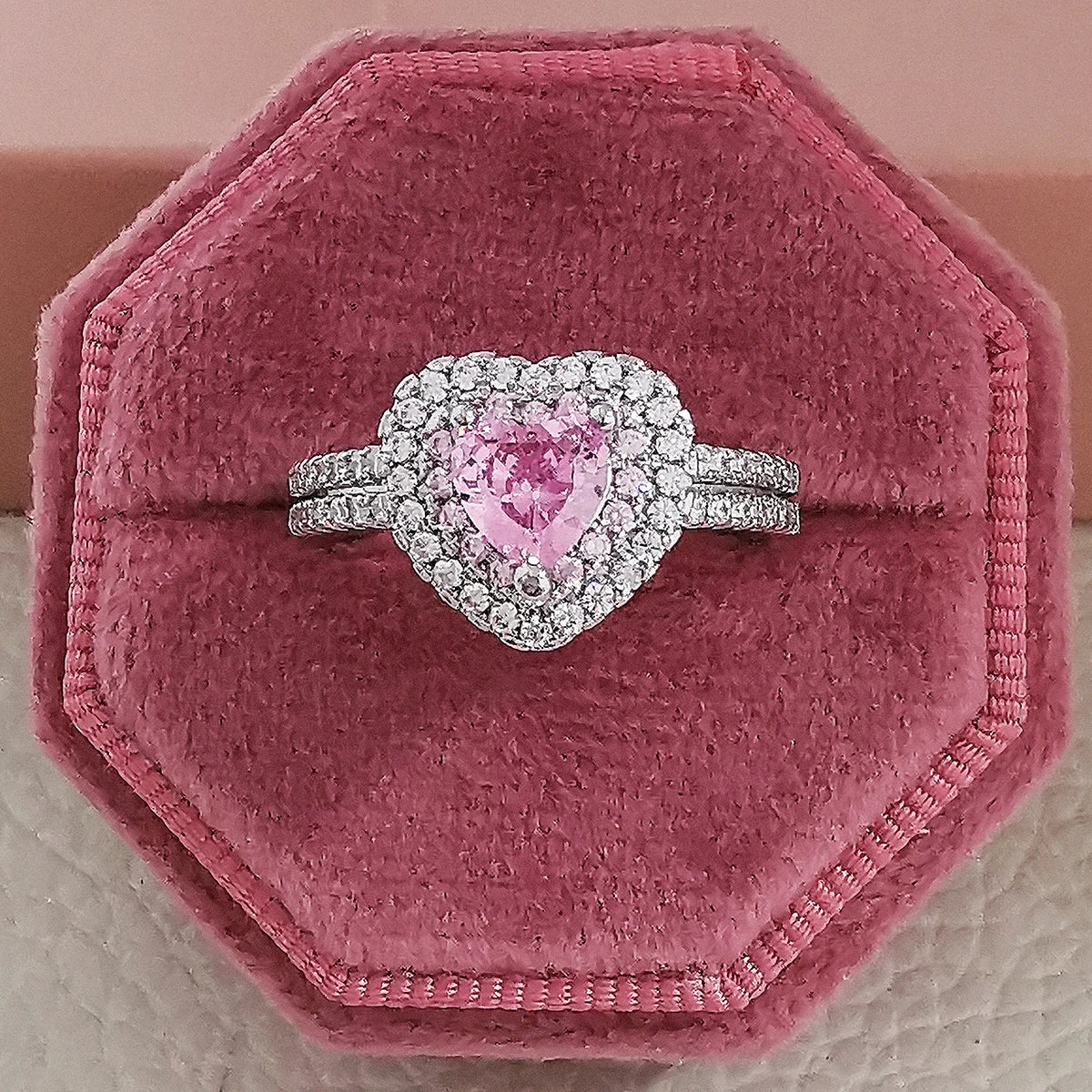 Pink Chunky Rings