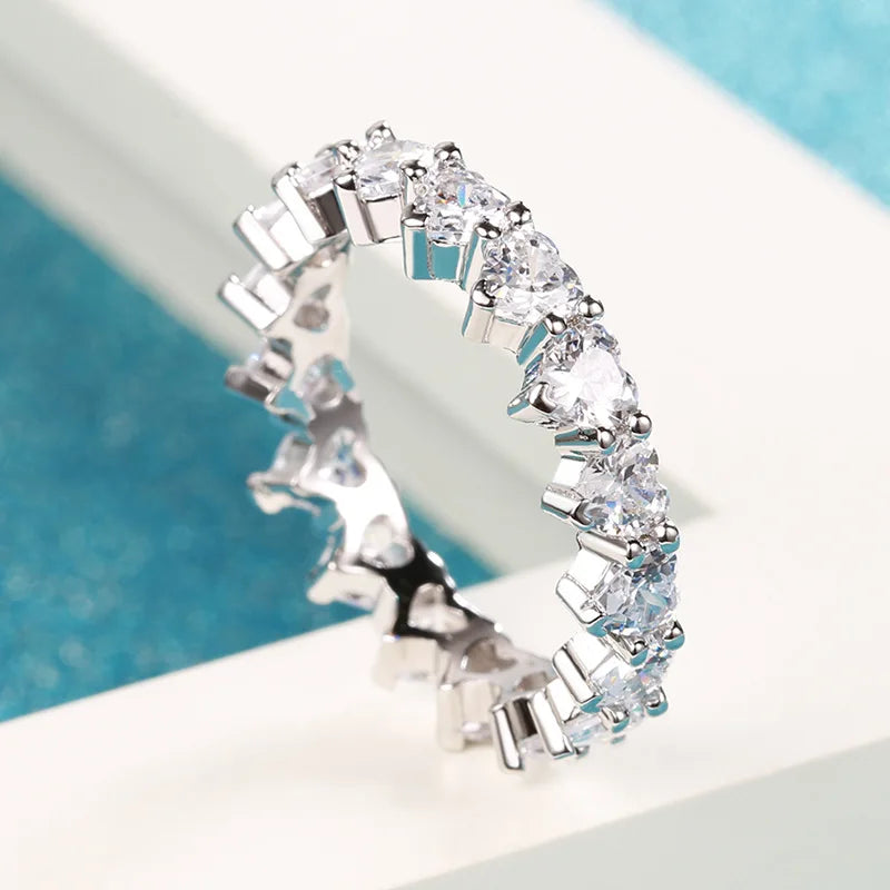 925 Sterling Silver Diamond Ring 💍✨