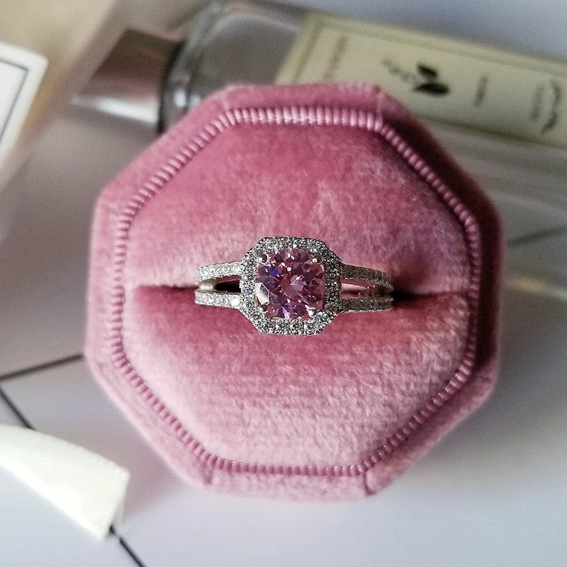 Pink Chunky Rings
