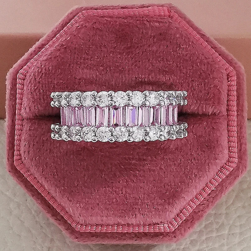 Pink Chunky Rings