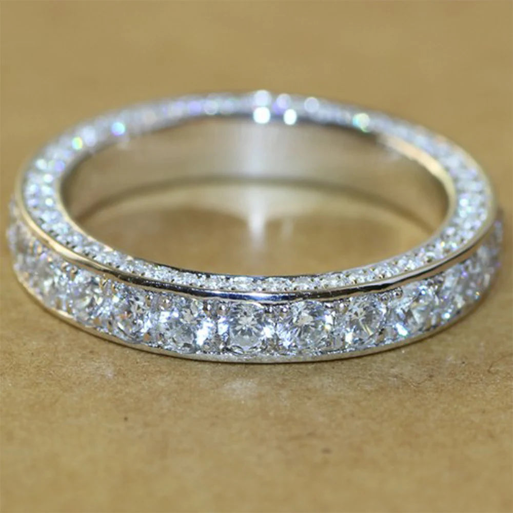 925 Sterling Silver Diamond Ring 💍✨