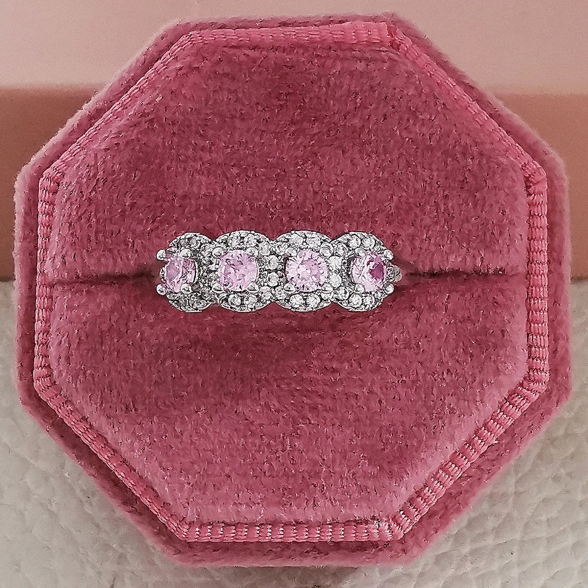 Pink Chunky Rings
