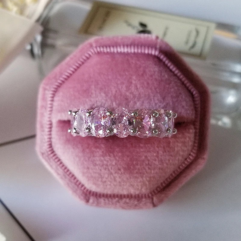 Pink Chunky Rings