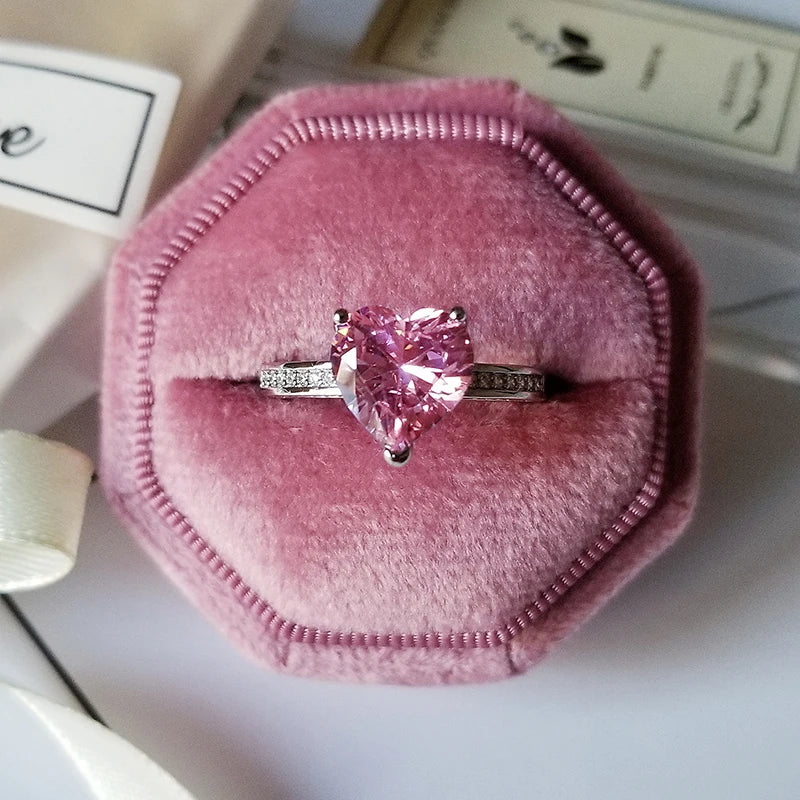 Pink Chunky Rings