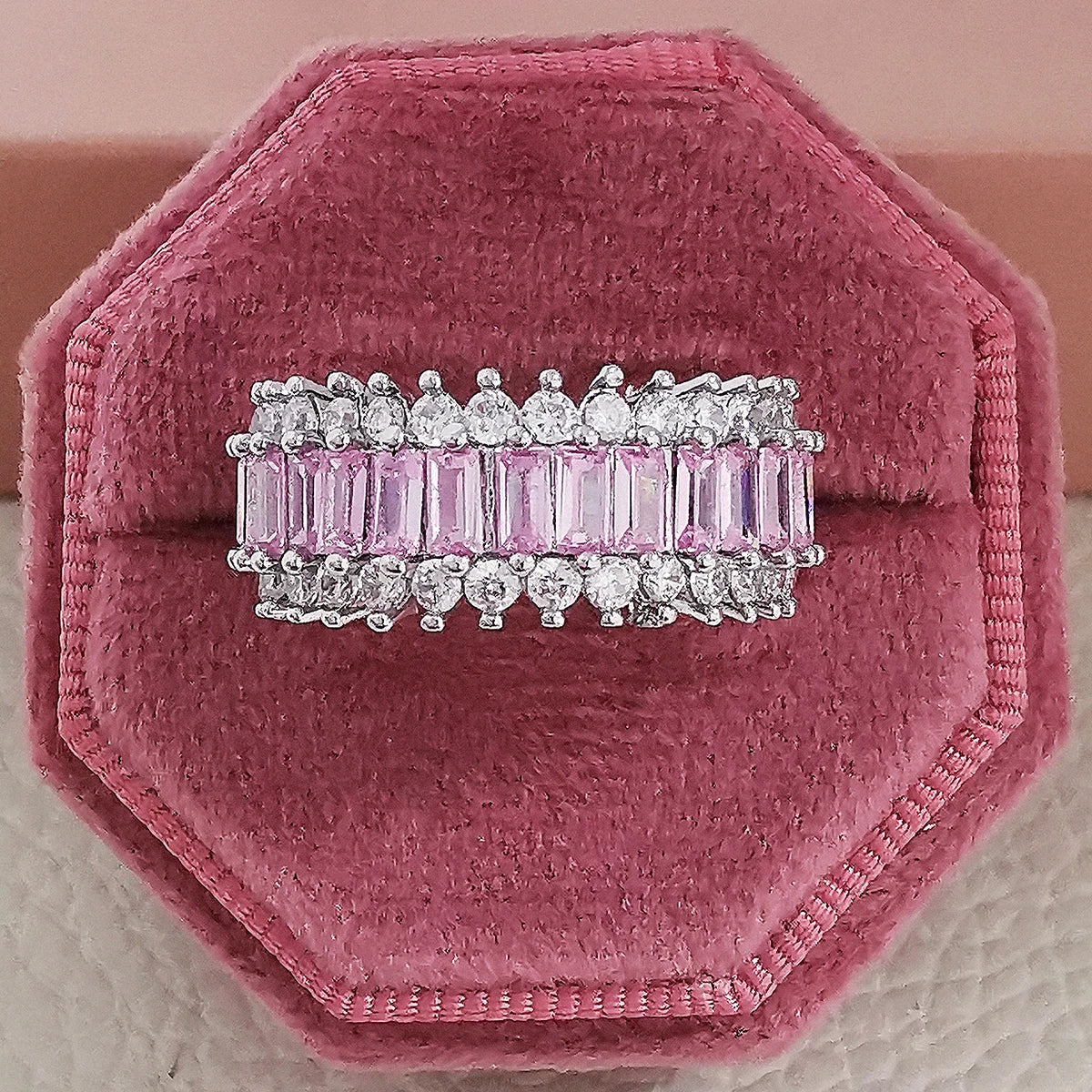 Pink Chunky Rings