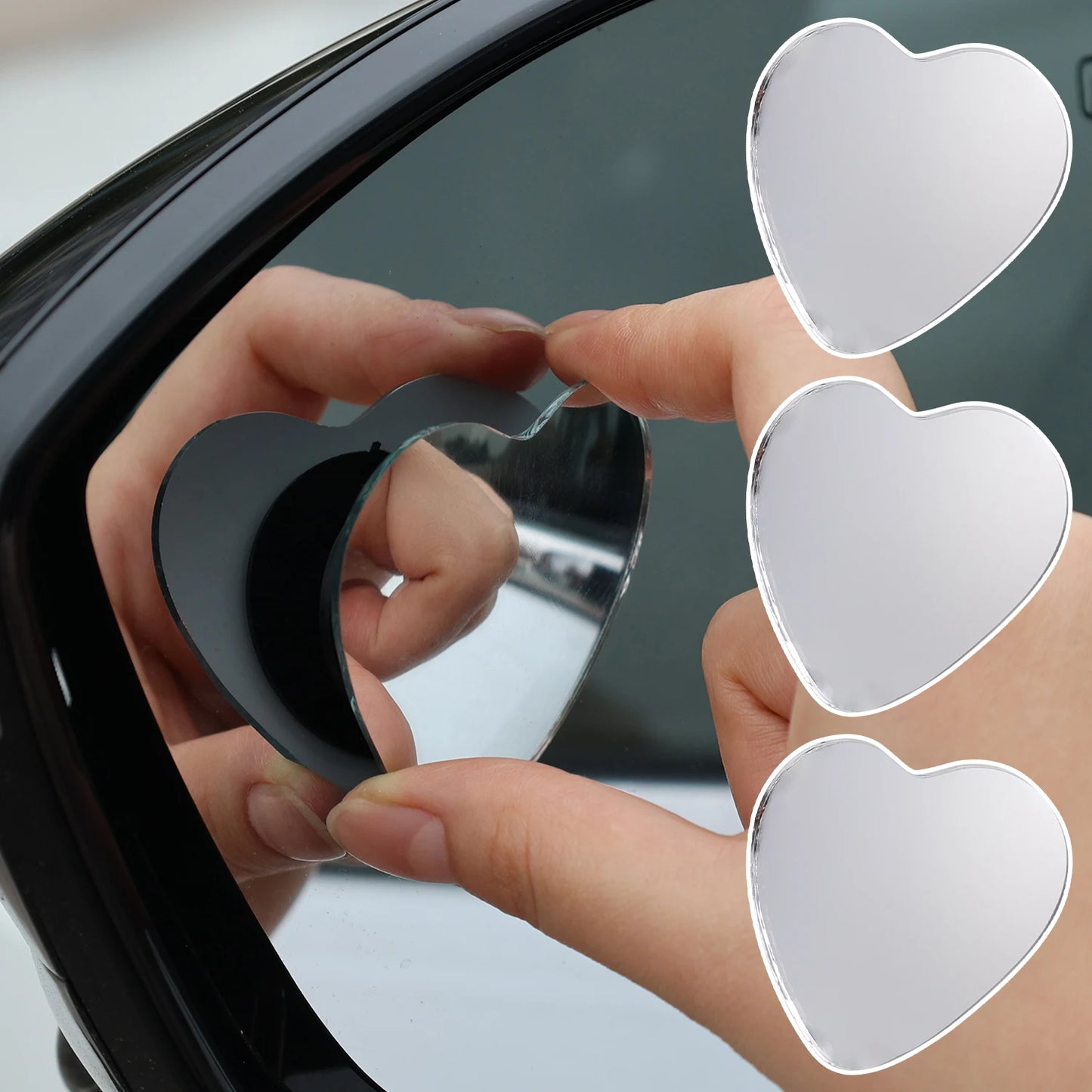 New Adjustable Heart Shaped Blind Spot Mirror