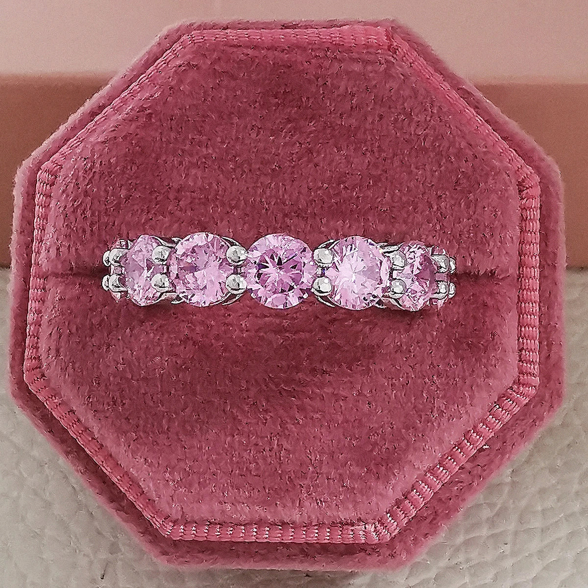 Pink Chunky Rings