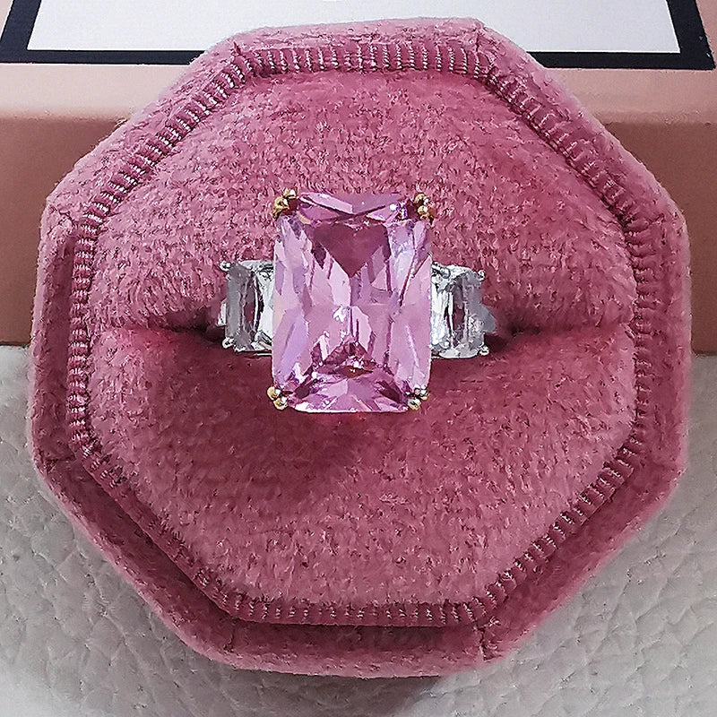 Pink Chunky Rings