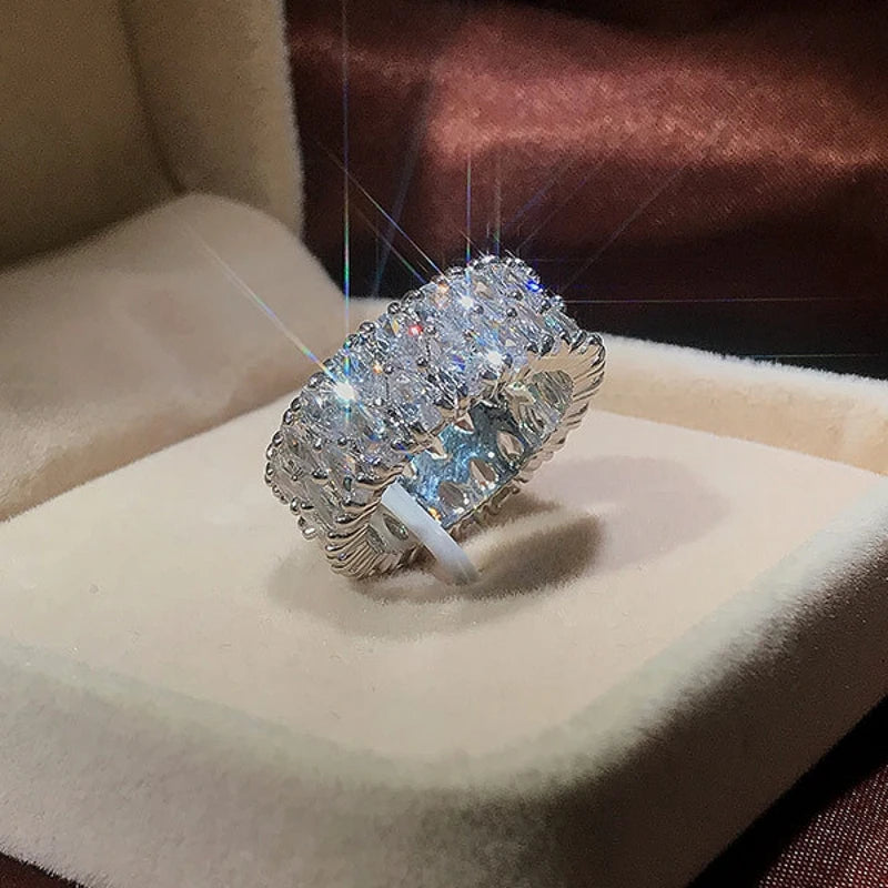 925 Sterling Silver Diamond Ring 💍✨